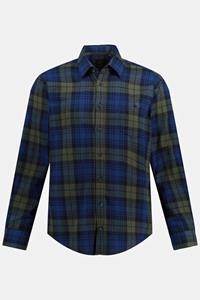 JP1880 Businesshemd Karohemd Langarm Flanell Buttondown-Kragen