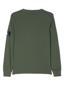 Calvin Klein Jeans Trui met wafelpatroon - Groen