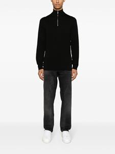 Calvin Klein Trui met geborduurd logo - Zwart