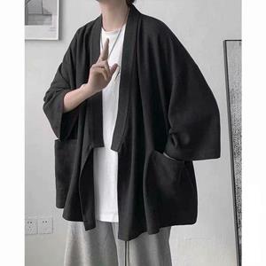 Francis Mannen Japanse Kimono Cardigan Lange Shirts Mannelijke Kleding