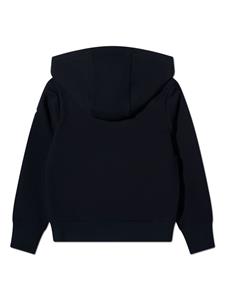 Moncler Enfant padded zip-up hoodie - Blauw