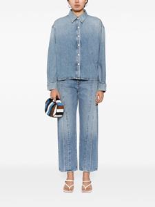 AGOLDE Fold Jean high-rise wide-leg jeans - Blauw