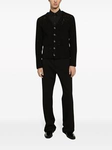 Dolce & Gabbana Vest van scheerwol met pailletten - Zwart