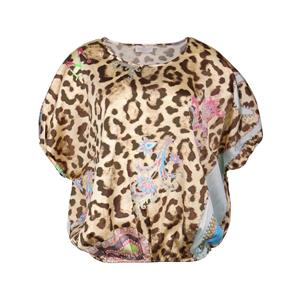 Mucho Gusto Zijden blouse lucca leopard and paisley