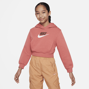 Nike Sportswear Club Fleece korte hoodie voor meisjes - Rood