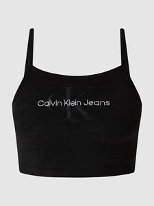 Calvin Klein Jeans Korte top van badstof