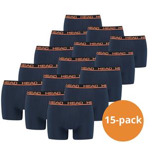 HEAD boxershorts Orange/Peacoat 15-Pack-XXL
