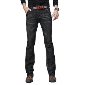 LFSZY121 Mannen Grote Uitlopende Jeans Boot Cut Been Flared Male Designer Classic Denim Jeans Hoge Taille Losse Flared Denim Jeans