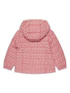Moncler Enfant logo-print hooded jacket - Roze