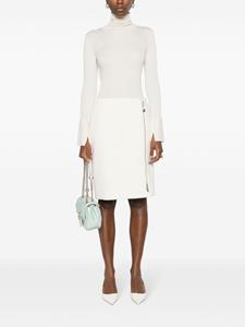 Gucci zip-up knitted short skirt - Wit