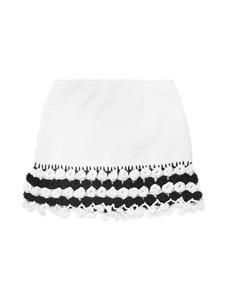 Nessi Byrd Kids Agave crochet cotton skirt - Wit