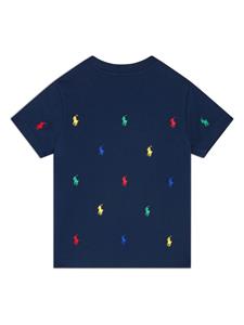 Ralph Lauren Kids Polo Pony cotton T-shirt - Blauw
