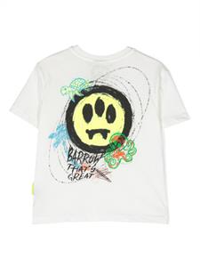 Barrow kids illustration-style printed cotton T-shirt - Wit