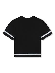 Marc Jacobs Kids T-shirt met logoprint - Zwart