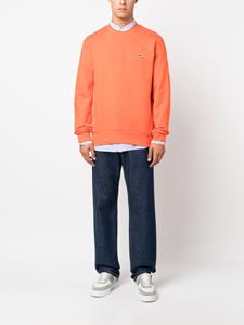 Lacoste Sweater met logopatch - Oranje