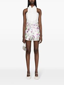 Philosophy Di Lorenzo Serafini floral-print belted shorts - Wit
