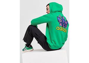 Adidas Originals Trefoil Graphic Hoodie - Green- Heren
