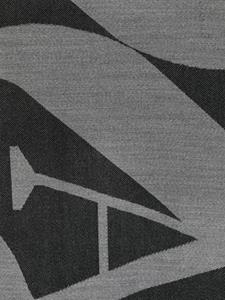 Alexander McQueen logo-intarsia wool scarf - Zwart