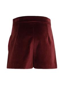ETRO KIDS velvet-finish cotton shorts - Rood