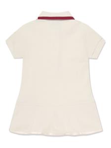 Moncler Enfant piqué-weave polo dress - Beige