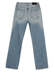 AMIRI high-rise straight-leg jeans - Blauw