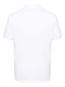 Alexander McQueen logo-embroidered piqué polo shirt - Wit