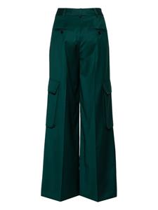 AMIRI wide-leg wool cargo trousers - Groen
