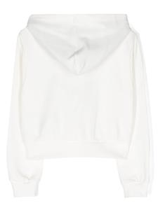 Versace Kids Katoenen hoodie met geborduurd logo - Wit