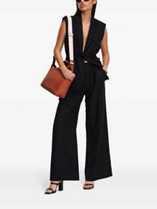Karl Lagerfeld high-waist wide-leg tailored trousers - Zwart