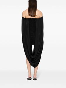 Giuseppe Di Morabito off-shoulder draped mini dress - Zwart