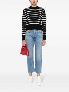 AGOLDE Mid waist cropped jeans - Blauw