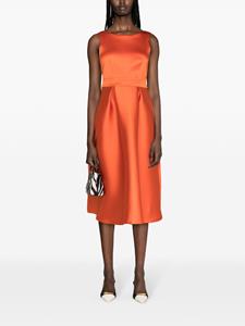 P.A.R.O.S.H. Midi-jurk met ceintuur - Oranje