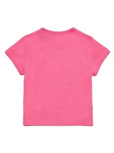 Diesel Kids Katoenen T-shirt met logoprint - Roze
