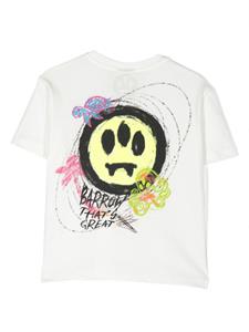 Barrow kids illustration-print cotton T-shirt - Wit