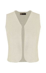 The Musthaves Gilet Woven Exclusive Beige