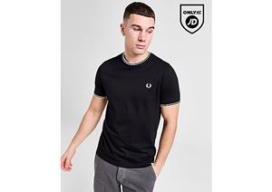 Fred Perry Twin Tipped Ringer T-Shirt - Black- Heren