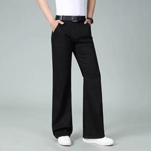 LFSZY121 Uitlopende jeans voor heren, uitlopende pijpen, uitlopende mannelijke ontwerper, klassieke denim jeans, losse stretchjeans voor heren met middelhoge taille