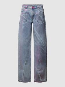 Review Mid waist straight fit jeans van puur katoen