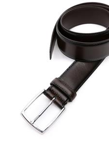 BOSS logo-engraved buckle leather belt - Bruin