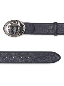 Billionaire logo-buckle leather belt - Blauw