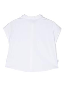 Il Gufo sleeveless poplin shirt - Wit