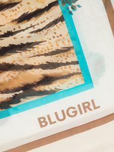 Blugirl Sjaal met tijgerprint - Beige