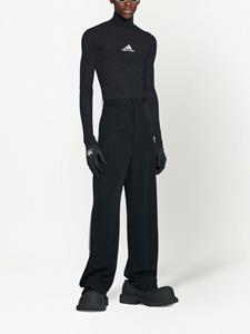 Balenciaga x adidas broek met wijde pijpen - Zwart