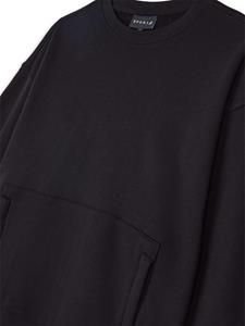 SPORT b. by agnès b. Katoenen sweater met logopatch - Zwart