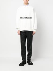 Karl Lagerfeld Sweater met logoprint - Wit