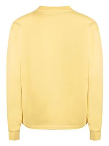 Bally Sweater met trekkoord en logopatch - Geel
