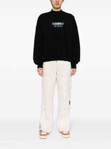 Off-White Sweater met print - Zwart