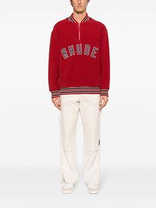 RHUDE Varsity half-zip sweatshirt - Rood