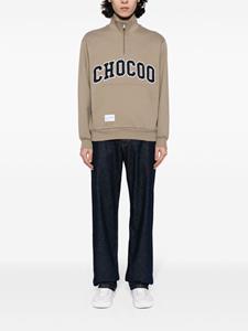 CHOCOOLATE Sweater met logopatch - Bruin