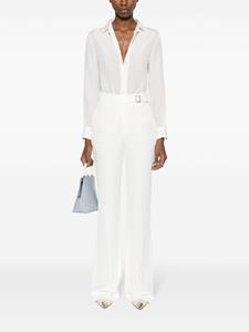 Ermanno Scervino buckle-strap tailored trousers - Wit
